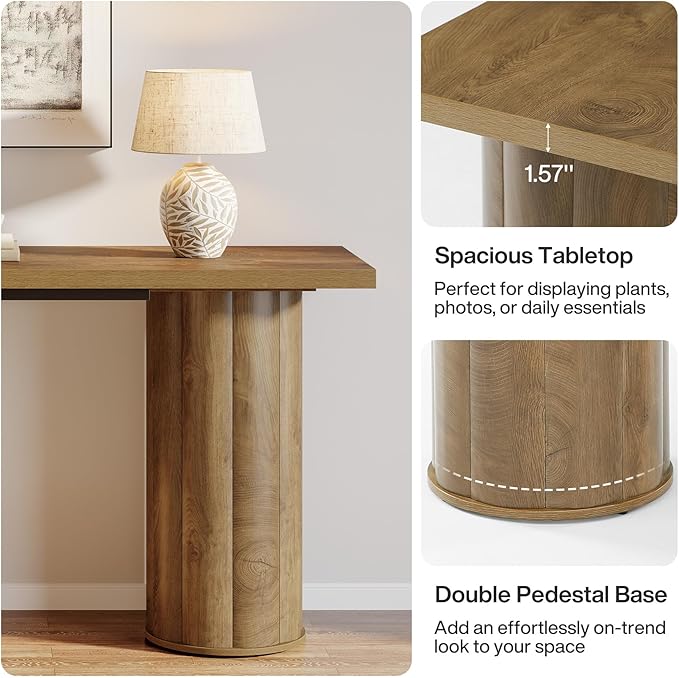 Tribesigns 70.86 Inch Long Sofa Console Table, Wooden Rectangular Entryway Table for Living Room, Entrance, Hallway, Foyer
