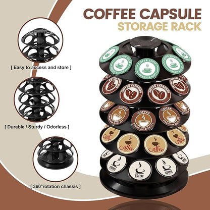 Coffee Pod Holder, keurig pods holder Organizer Compatible with 40 Dolce Gusto Capsules,Home or Office Kitchen Counter Space-Saving Stand