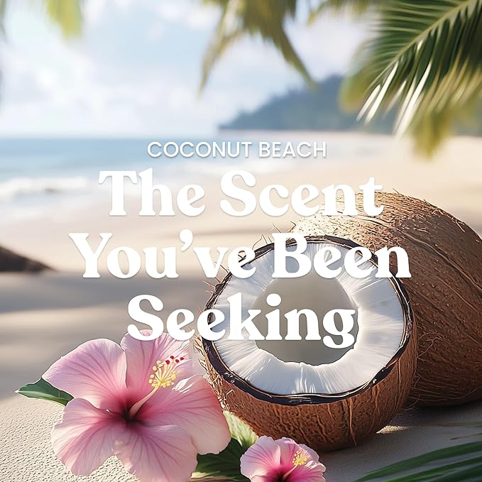 Yankee Candle, Coconut Beach Scented Candle, 20oz Classic 2-Wick Tumbler with up to 80 Hour Burn Time