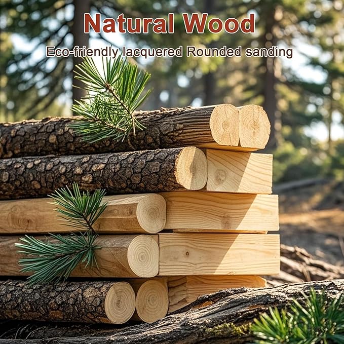 Coat Racks Freestanding, Natural Wood Coat Stands with 14 Hooks, 73" Heavy Duty Adjustable Height Vintage Hall Tree for Entryway, Bedroom, Office, Easy Assembly (Triangular Rosewood)