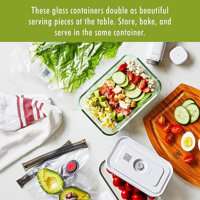 For food to stay fresh up to 5X longer, pump required (not included).