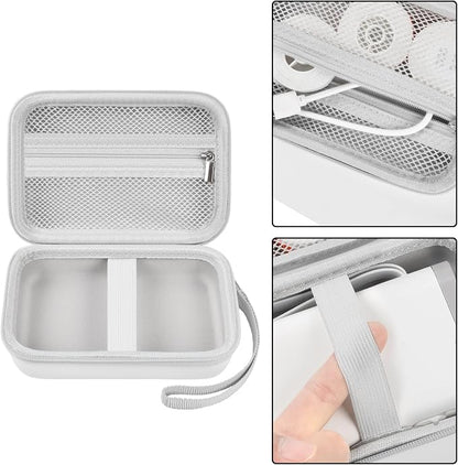 Comecase Hard Shell Label Maker Case for Nelko P21, for Phomemo D30, for JADENS D11, for NIIMBOT D11 - Organizer for Home, Office & Crafts, Holds Printer + 6 Tape Rolls (Case Only)