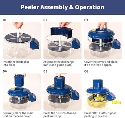 Automatic Grape Peeler Machine, Automatic Electric Fruit Peeler Machine Rechargeable with Stainless Steel for Grape Garlic Tomato Home Use