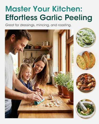 Silicone Garlic Peeler Tube(3pack) - Roller Garlic Peeling Tool for Quick Skin Removal, Odor-Free Hand Garlic Stripper Kitchen Gadget for Meal Prep & Cooking