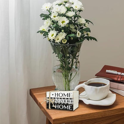 Mini Decorative Books For Home Decor, Small Wood Book Stack For Table Decor, Home Decor Book For Living Room Mantel, Farmhouse Stacked Books Decorative（L38）
