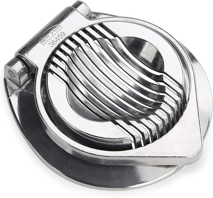 New Star Foodservice Commercial Grade Aluminum Egg Slicer, Mushroom Slicer with Stainless Steel Wire (Hand Wash Only)