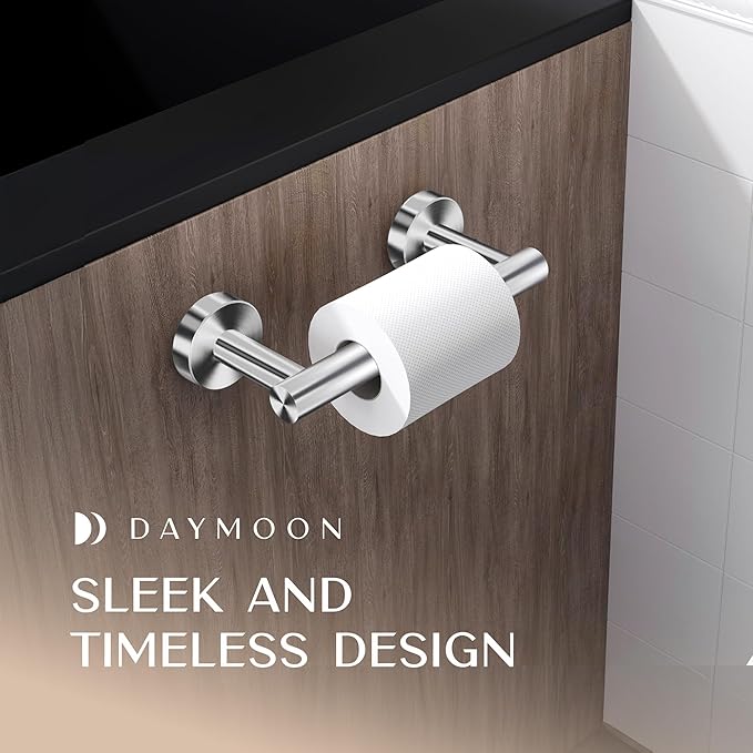 Day Moon™ Polished Chrome Toilet Paper Holder - Chrome Toilet Paper Holder Wall Mount