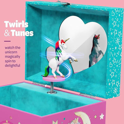 Lark & Loop Musical Jewelry Box for Kids - Unicorn Gifts