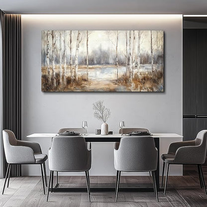QIYILEXWART Large Wall Art For Living Room Canvas Wall Decor For Bedroom Field Scenery Watercolour Wall Painting Office Decorations Stretched And Framed Wall Pictures Artwork Ready To Hang Home Decor