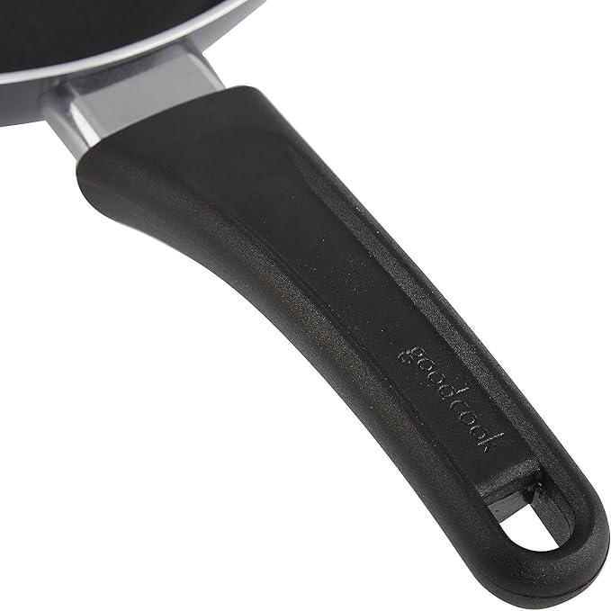 GoodCook Nonstick Aluminum Frying Pan Set, 8" and 10" Skillets, Black, Even Heating, Stay-Cool Ergonomic Handle, PFOA-Free Nonstick Coating, Ideal for Sautéing, Searing, and Frying