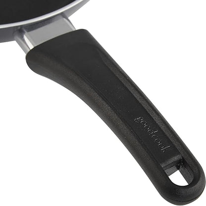 GoodCook Nonstick Aluminum Frying Pan Set, 8" and 10" Skillets, Black, Even Heating, Stay-Cool Ergonomic Handle, PFOA-Free Nonstick Coating, Ideal for Sautéing, Searing, and Frying