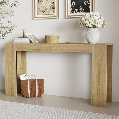 Spaco 63'' Narrow Long Console Table,Farmhouse Entryway Table Sofa Table with Storage,Wood Behind Couch Table for Living Room, Hallway,Foyer