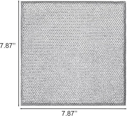 Double-Layer Steel Wire Cleaning Cloth - Non-Scratch Wire Dishcloth Rag Heavy Duty Scrub Pads Multi-Purpose Silver Mesh Scouring Pads for Dishes, Pots, Pans (10 pcs)