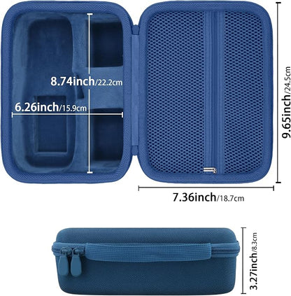 Label Printer Case Compatible with DYMO LetraTag LT-100H/LT-100H Plus Handheld Label Maker(Blue Case)