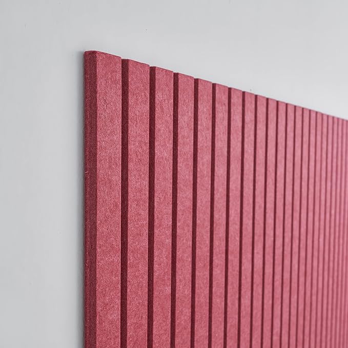 Large Bulletin Board 48x36 - Office Wall Organizer to Replace Your Old Cork Boards for Walls for Office Decor -12-Pack Felt Wall Panels to Use in Home Office Decor, Classroom Decor (Burgundy)
