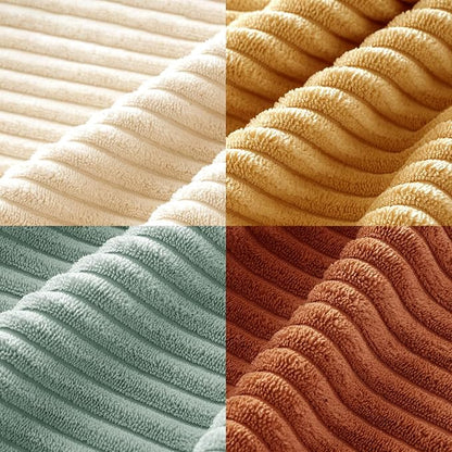 MIULEE Boho Farmhouse Throw Pillow Covers 18x18 Inch Set of 4 Summer Modern Natural Decorative Cushion Covers Soft Corduroy Home Decor for Spring Couch Bed Sofa Living Room Teal-Rust Gradient Series