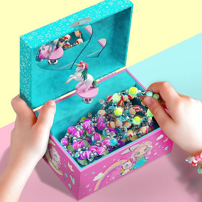 Lark & Loop Musical Jewelry Box for Kids - Unicorn Gifts