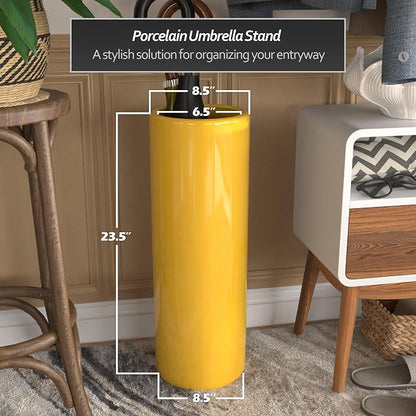 Red Lantern 24" Bright Yellow Umbrella Stand