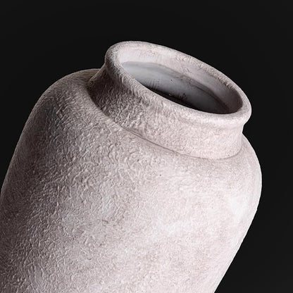 Ceramic Flower Vase, Large Rustic Vase Farmhouse Decorative Tall Vase Floral Pottery Vases for Home Decor Table Living Room Entryway Mantel Bedroom Bathroom Kitchen - 12" D