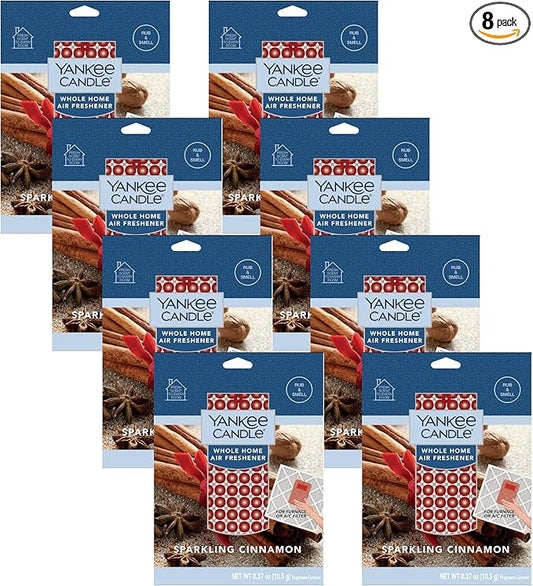 Yankee Candle Sparkling Cinnamon Whole Home Air Freshener (Pack of 8)