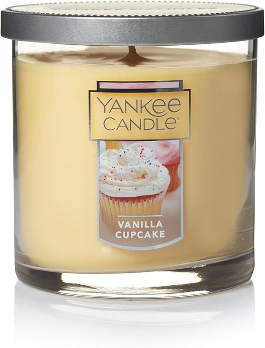 Yankee Candle Vanilla Cupcake Scented, Classic 7oz Small Tumbler Single Wick Candle, Over 35 Hours of Burn Time