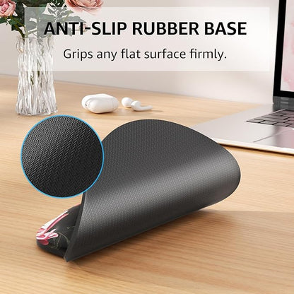 KTRIO Keyboard Wrist Rest & Mouse Pad with Wrist Rest Set, Peony Flower | Memory Foam Wrist Support, Ergonomic Design, Non-Slip Base, Office and Home Use