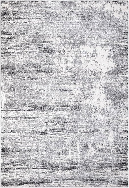 Keen Home Design Area Rugs - 9x12 Non-Shedding, Abstract Rugs for Kitchen, Living Room, Bedroom, Dining Room, Entryway - Size: 9'2" x 11'11", Abstract Cream/Grey