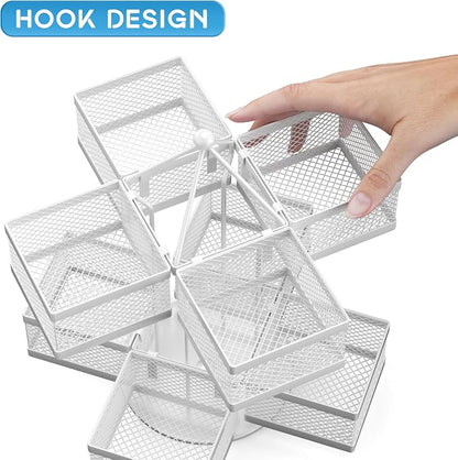 Tea Bag Organizer, Tea Bag Storage Holder Spinning Carousel 96 Teabags Container, Lazy Susan Coffee Creamer Sweetener Tea Caddy for Kitchen Counter Cabinet Pantry Shelf Organizer