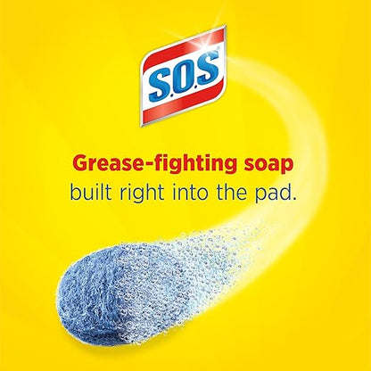 S.O.S Steel Wool Soap Pads, 10 Count