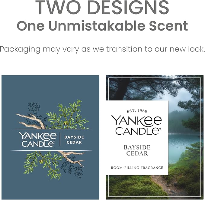 Yankee Candle Large Tumbler Scented Candle with up to 80 Hour Burn Time, Premium Plant Wax Blend for Consistent Burn, 20 oz Tumbler Candle with Room Filling Fragrance, Bayside Cedar