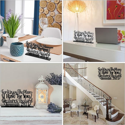 Jetec I Still Remember The Days I Prayed Sign Inspirational Table Blessed Signs Motivational Decor Farmhouse Table Home Centerpieces Faith Wooden Shelf for Living Room Office(Novelty Style)