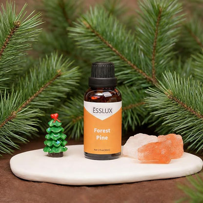 Forest Pine Fragrance Oil - ESSLUX Pine Tree Scents, Fresh Wood Essential Aromatherapy Oils for Home for Diffuser, Candle Soap Making Scents, Massage, Perfume, Home Fragrance, 30 ml