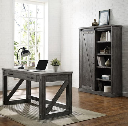 Martin Furniture Avondale Writing Desk Writing Table Wood Office Desk Gray (IMAE384G)