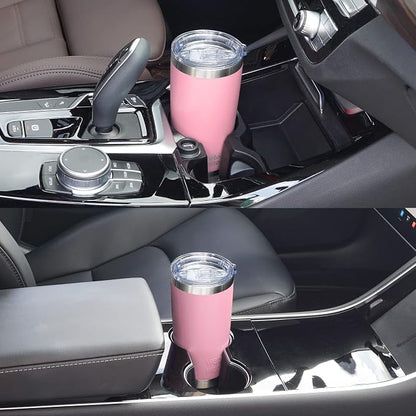 WETOWETO 20oz Tumbler, Stainless Steel Vacuum Insulated Water Coffee Tumbler Cup, Double Wall Powder Coated Spill-Proof Travel Mug Thermal Cup for Home Outdoor (Ice Pink, 1 Pack)