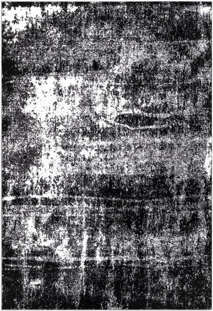Keen Home Design Area Rugs - 48"x72" Non-Shedding, Thick Pile Abstract Rugs for Kitchen, Living Room, Bedroom, Dining Room, Entryway - Size: 4' x 6', Abstract Black