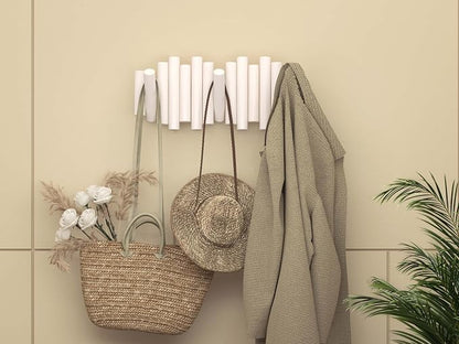 Wall Coat Rack - Wall Mounted Coats Rack - Coat Hanger Wall Mount Coat Racks - entryway Hooks Rack - Coat Rack Wall Key Holder - Wooden Coat Rack Walls Mount - Key Hooks for Walls Key Holder