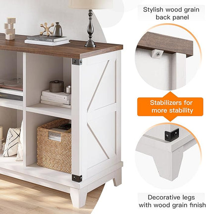 EnHomee 6 Cube Storage Organizer and Shelf, Cube Storage Shelf,White Bookshelf with Storage for Bedroom and Home Office