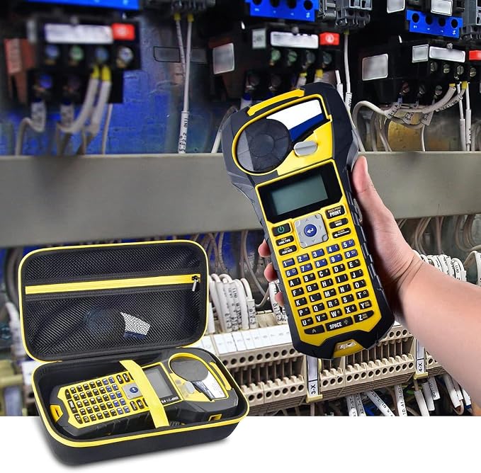 Case Compatible with Brady M210/ BMP21-PLUS/ M210 LAB Handheld Label Printer. Sticker Maker Portable Storage Holder Bag with Pocket for Brady Authentic Labels, USB Cable and Accessories (Box Only)