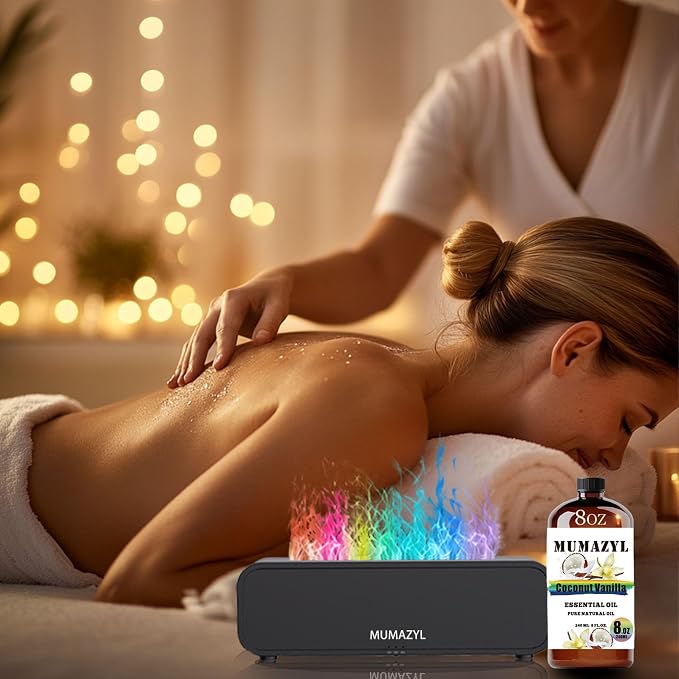 Coconut Vanilla Essential Oil, Coconut Vanilla Oil 8 Fl Oz 240ML for Diffuser Humidifier Yoga Cleaning DIY Candle Soap Making MUMAZYL Essential Oils