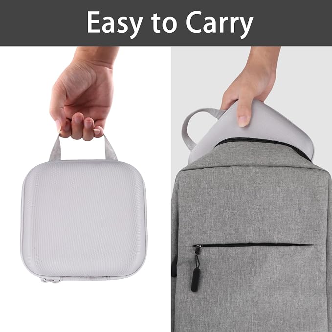 Label Printer Case Compatible with Brother P-Touch PTD210/PTD220 Home and Office Everyday Label Maker(Gray Case)