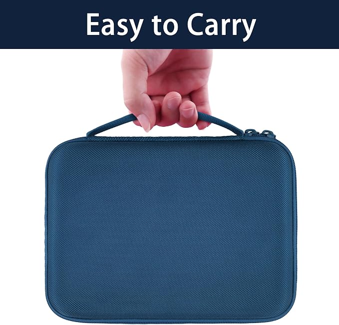 Label Printer Case Compatible with DYMO LetraTag LT-100H/LT-100H Plus Handheld Label Maker(Blue Case)