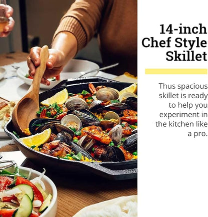 Lodge Chef Collection 14" Chef Style Skillet