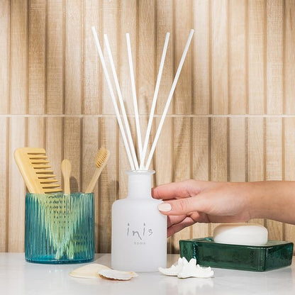 Inis the Energy of the Sea Reed Diffuser Set - Oil Diffuser - Ocean Fresh Fragrance for Home - Includes Fiber Reed Sticks, Fragrance Oil & Glass Bottle