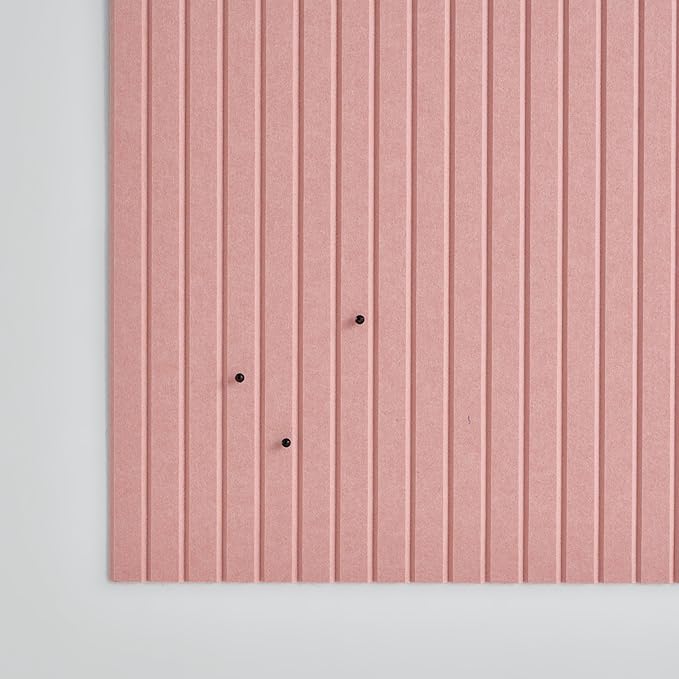 Large Bulletin Board 48"x36"- Office Wall Organizer to Replace Your Old Cork Boards for Walls for Office Decor- 12-Pack Felt Wall Panels for Use in Home Office Decor, Classroom Decor (Salmon)
