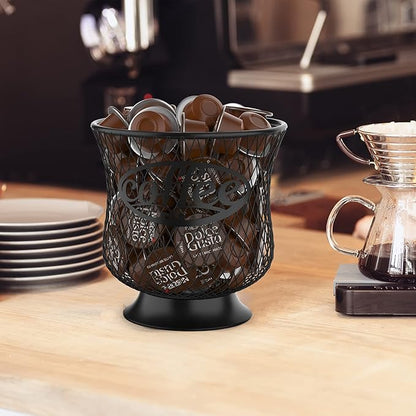 ITHSKUILL Coffee Pod Holder, Small K Cup Organizer, K Cup Storage for Keuring Espresso Capsule Coffee Creamer, Easy to Refill and Organize for Cafe Bar, Coffee Bar Decor