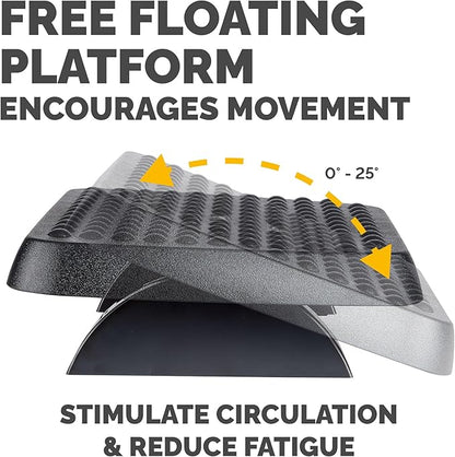 Fellowes 48121 Standard Foot Rest, Graphite