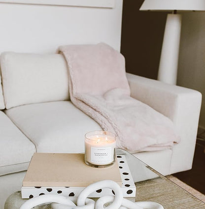 Calyan Wax Co. Aspen & Fog 3 Wick Scented Candle - 43 Hour Burn - Luxury 3 Wick Soy Candles - Non Toxic Soy Wax Candles - Long Lasting Large Glass Jar Candle for Home - 14.9oz