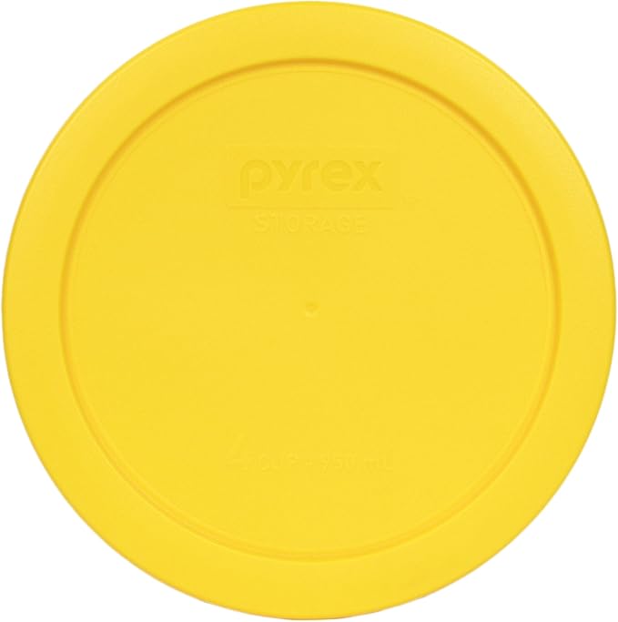 Pyrex (2) 7202-PC 1-Cup Dark Blue, (3) 7200-PC 2-Cup Cadet Blue, (2) 7201-PC Meyer Yellow 4-Cup, & (2) 7402-PC 6/7-Cup Blue Lids - Made in USA