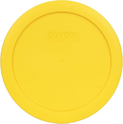 Pyrex (2) 7202-PC 1-Cup Dark Blue, (3) 7200-PC 2-Cup Cadet Blue, (2) 7201-PC Meyer Yellow 4-Cup, & (2) 7402-PC 6/7-Cup Blue Lids - Made in USA