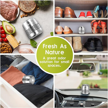 Purriko Refrigerator Deodorizer,Lasts up to 10 Years,Refrigerator Odor Eliminator,Fridge Deodorizer,More Effective Than Baking Soda Bamboo Air Purifying Bags